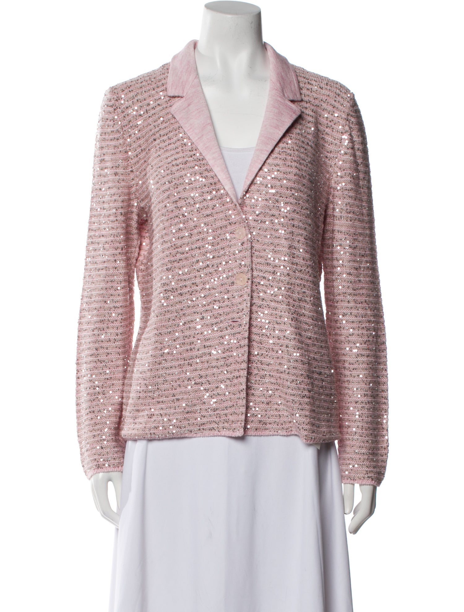 Amina Rubinacci Linen Tweed Pattern Blazer
