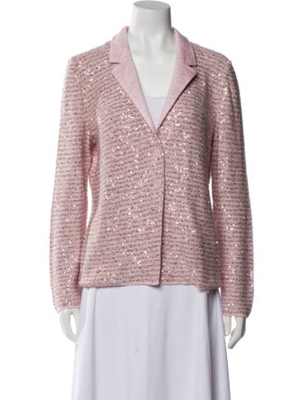 Amina Rubinacci Linen Tweed Pattern Blazer
