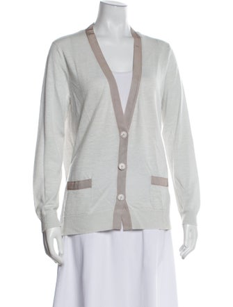 Amina Rubinacci Wool V-Neck Sweater