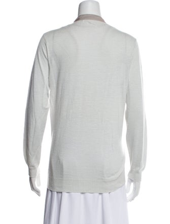 Amina Rubinacci Wool V-Neck Sweater