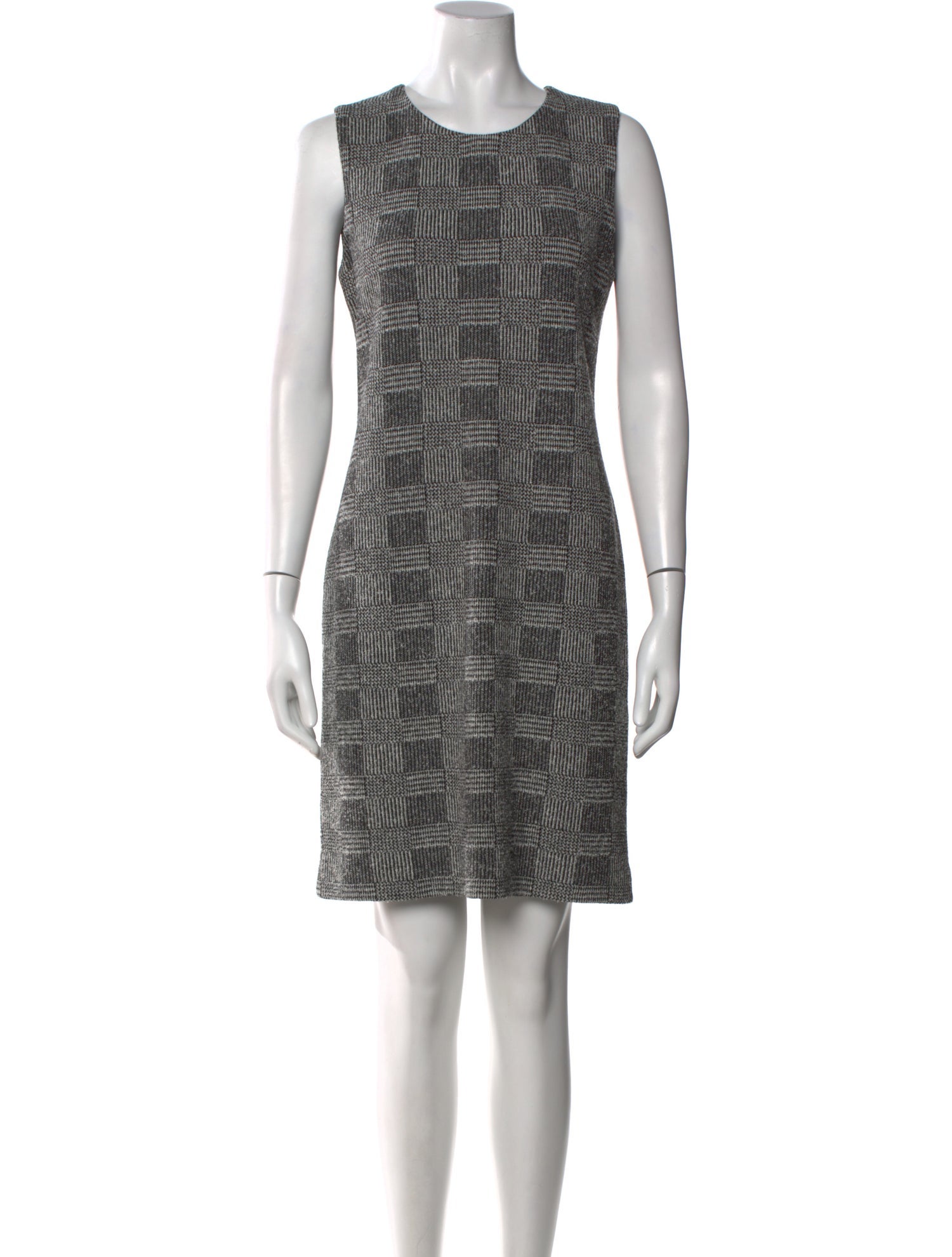 Amina Rubinacci Crew Neck Mini Dress