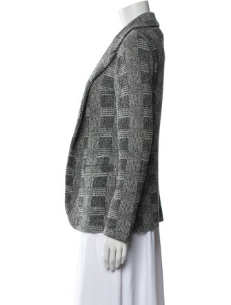 Amina Rubinacci Wool Printed Blazer