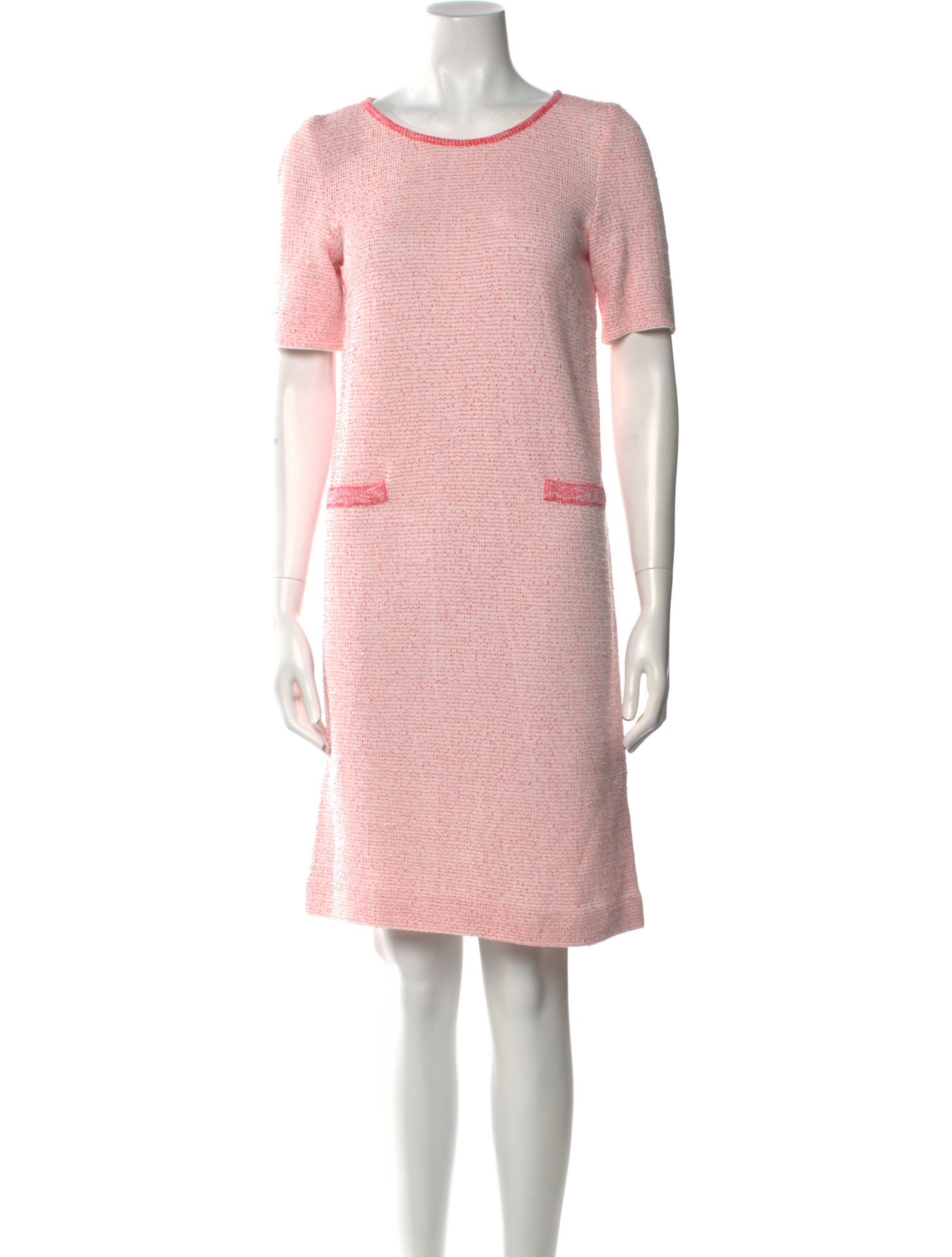 Amina Rubinacci Scoop Neck Knee-Length Dress