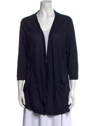 Amina Rubinacci Linen V-Neck Sweater