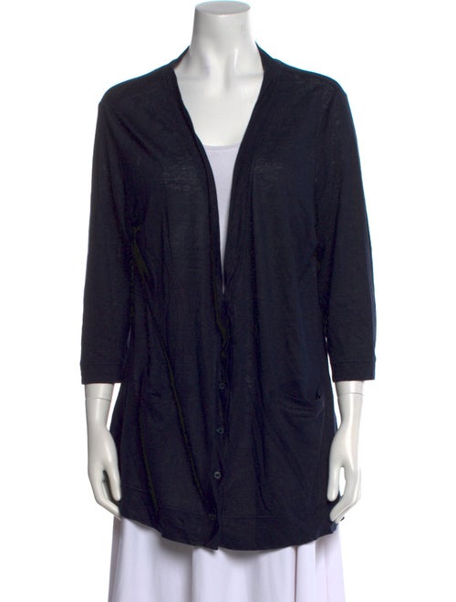 Amina Rubinacci Linen V-Neck Sweater