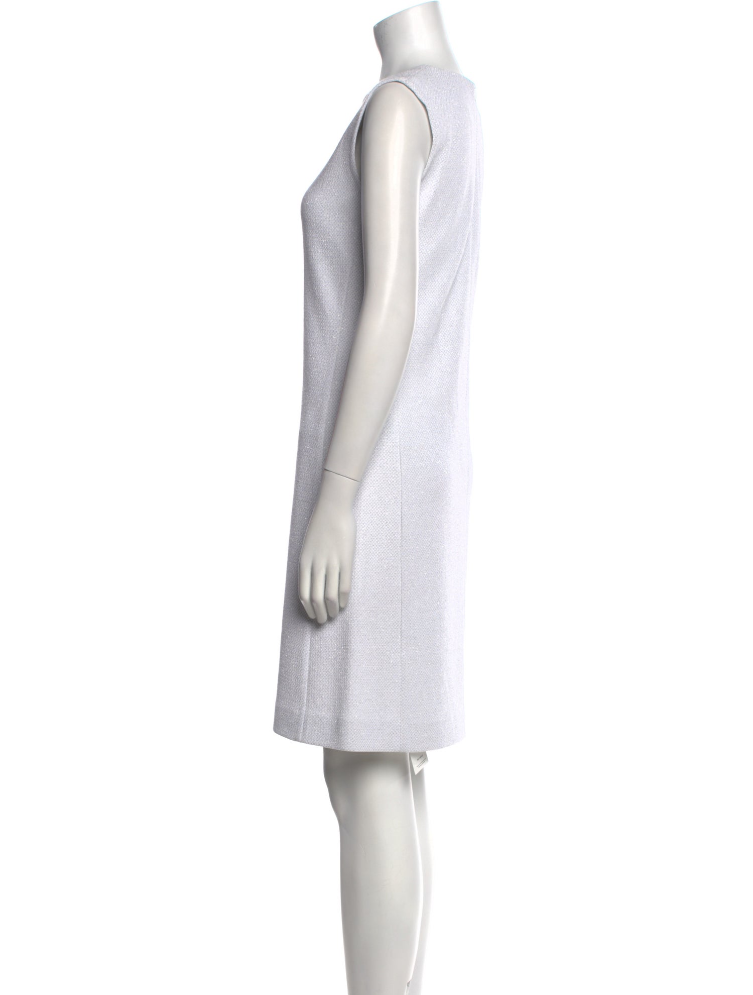 Amina Rubinacci Crew Neck Knee-Length Dress