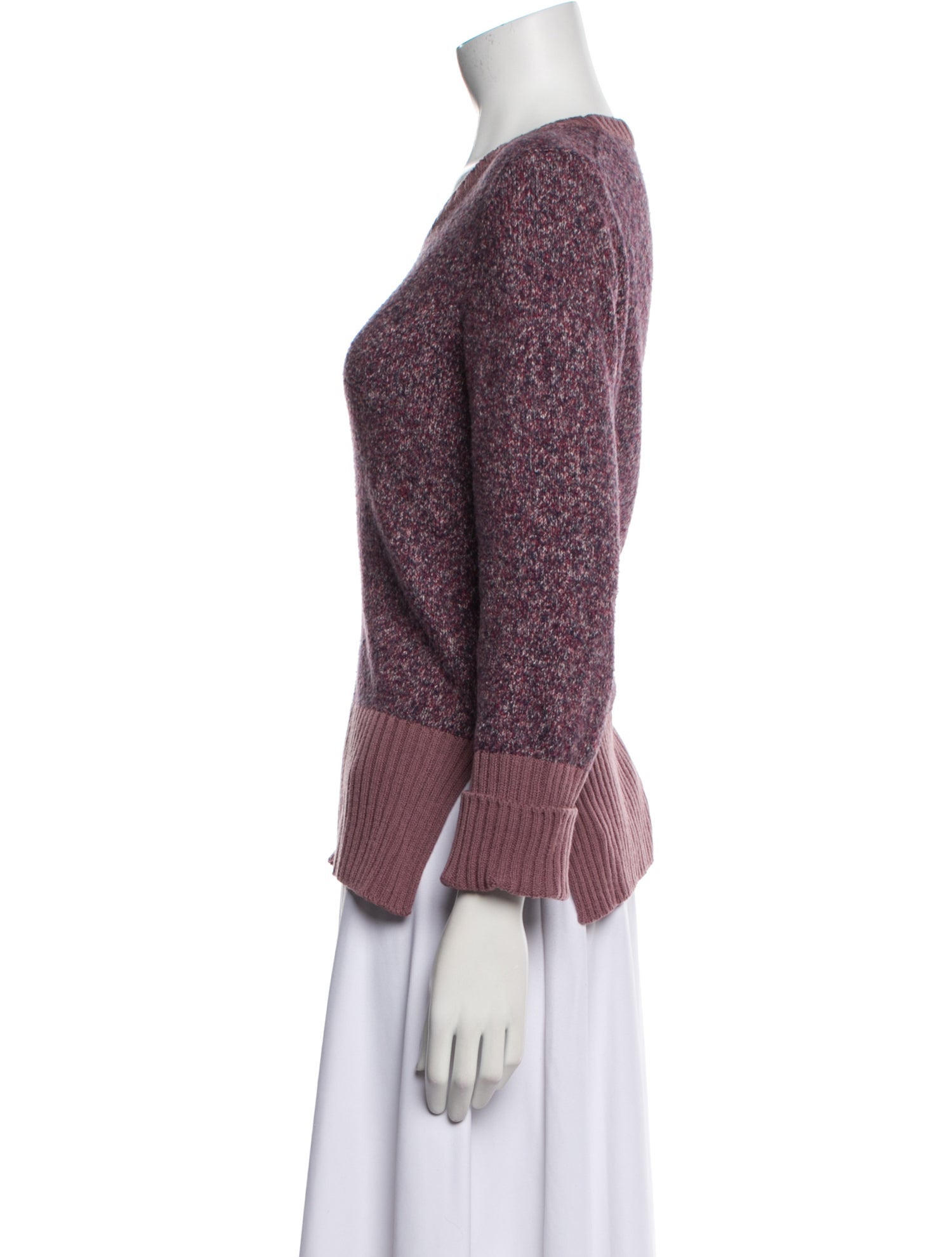 Amina Rubinacci Printed Scoop Neck Sweater