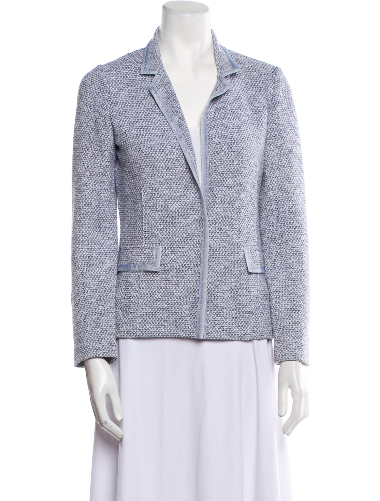 Amina Rubinacci Tweed Pattern Blazer