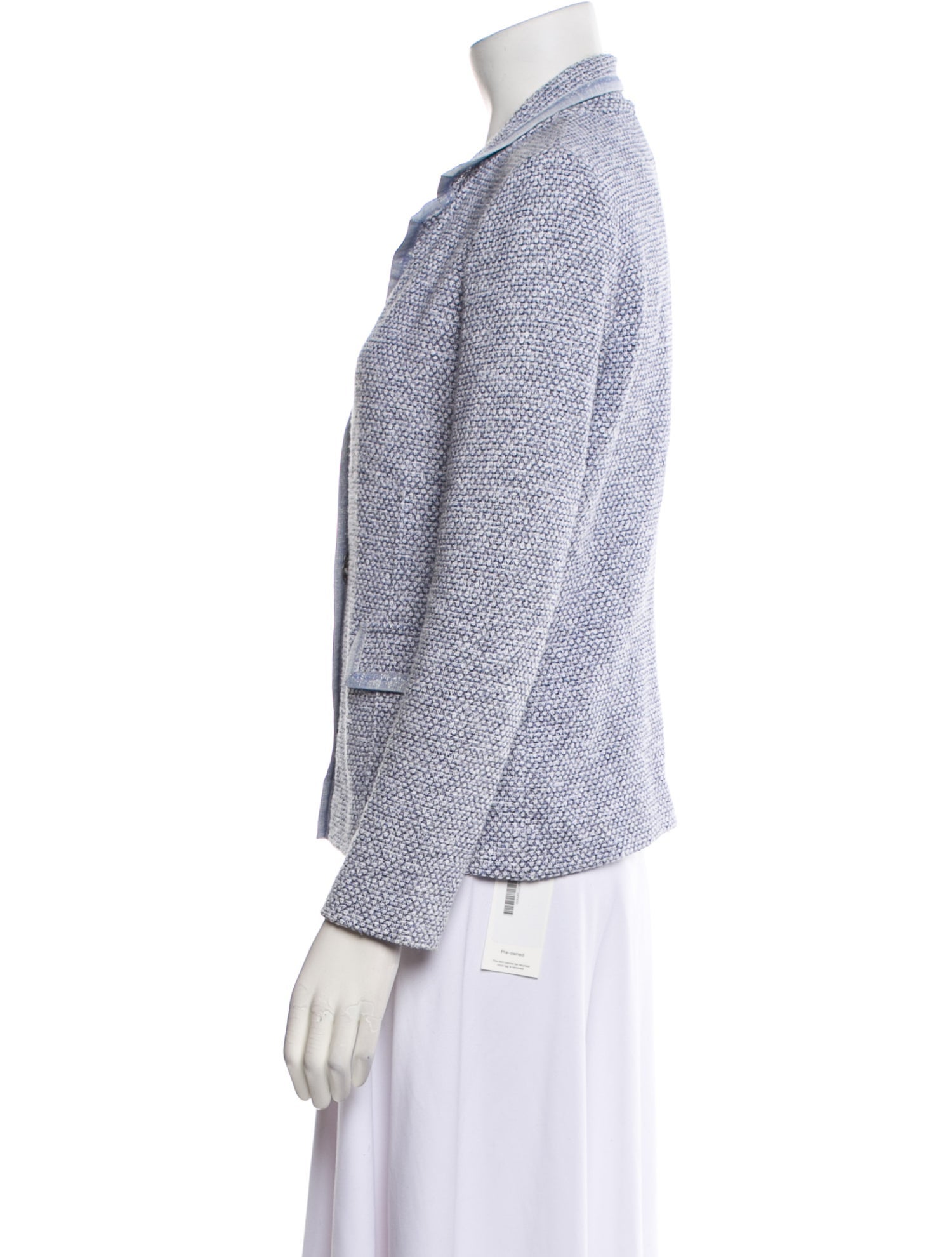 Amina Rubinacci Tweed Pattern Blazer