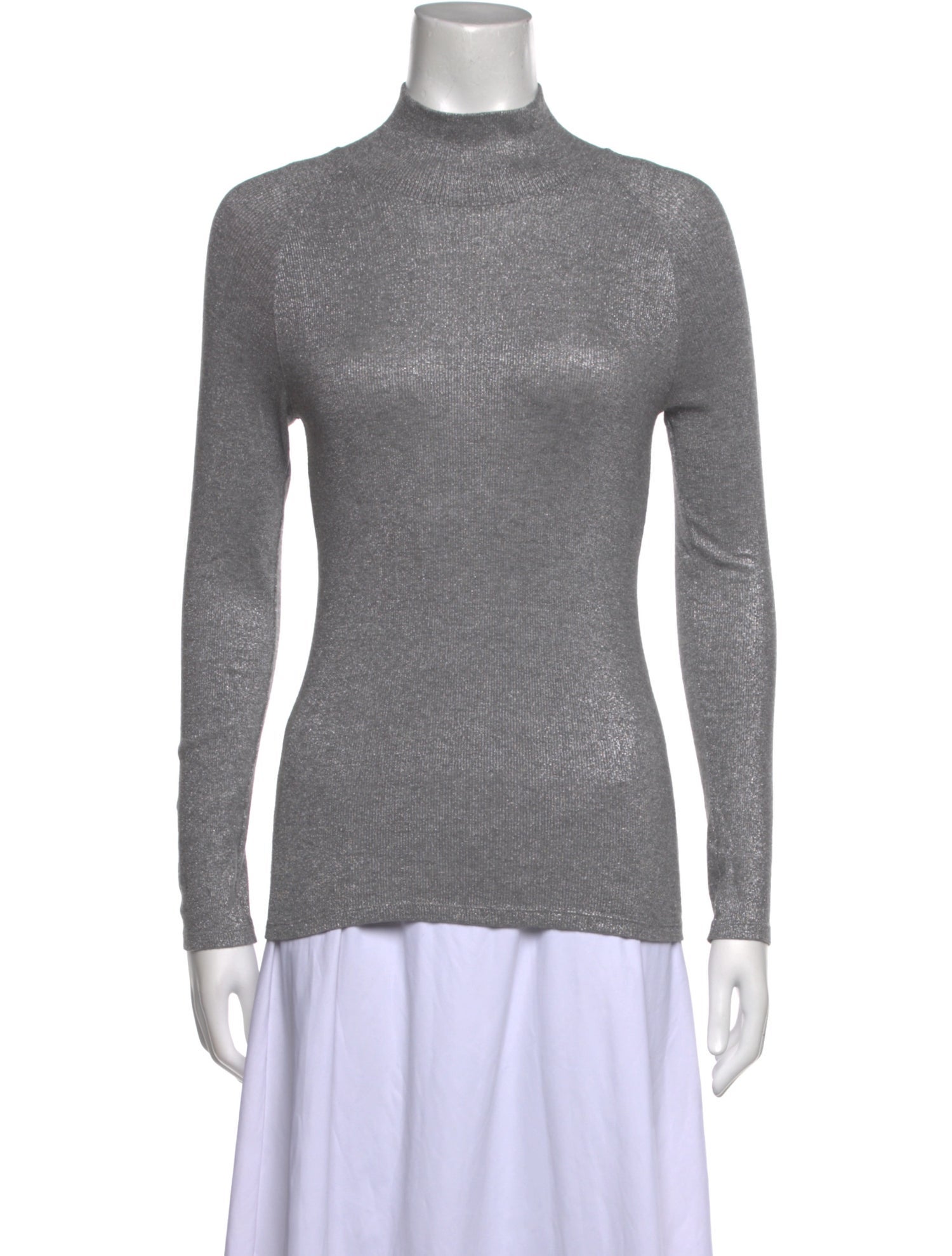 Amina Rubinacci Turtleneck Long Sleeve Top