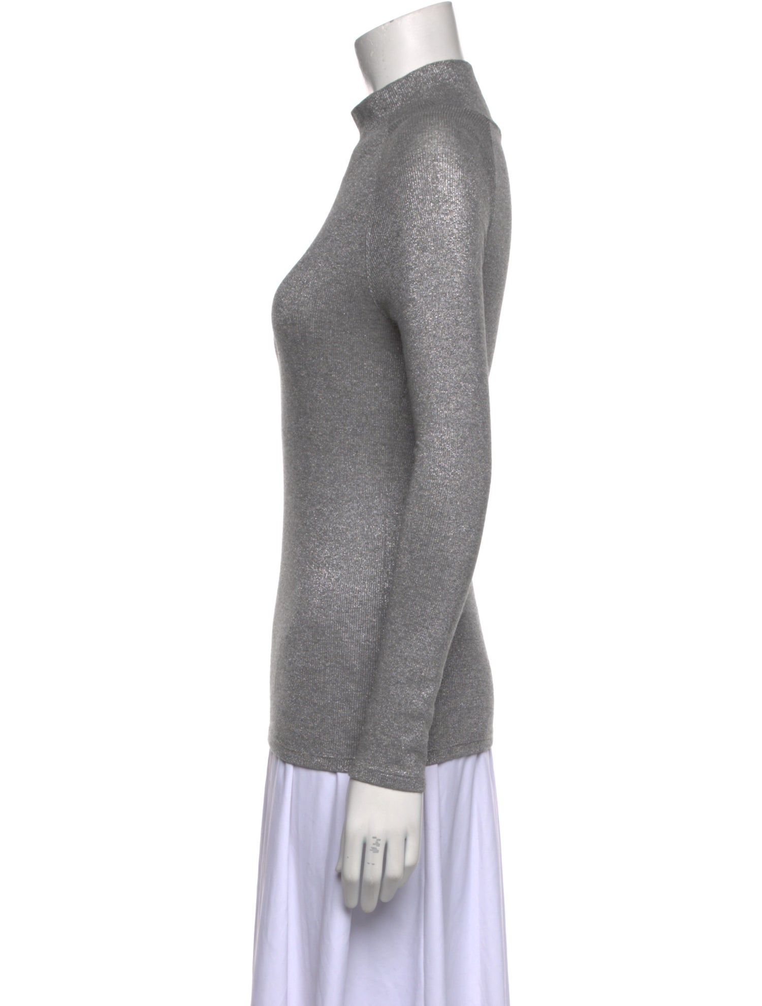 Amina Rubinacci Turtleneck Long Sleeve Top