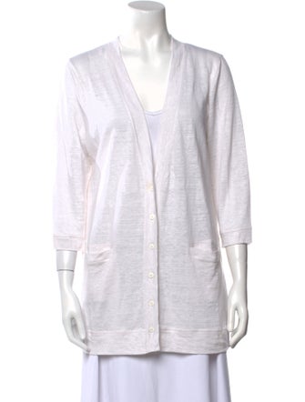 Amina Rubinacci Linen V-Neck Sweater