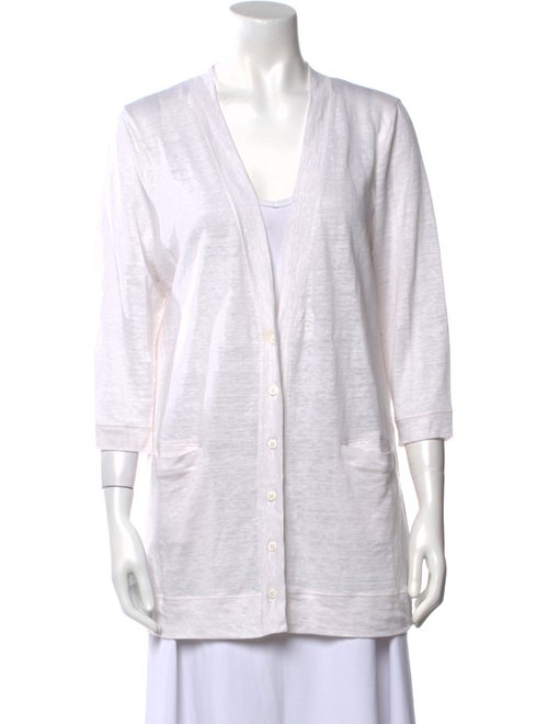 Amina Rubinacci Linen V-Neck Sweater