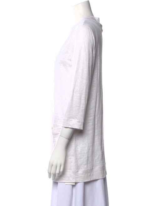 Amina Rubinacci Linen V-Neck Sweater
