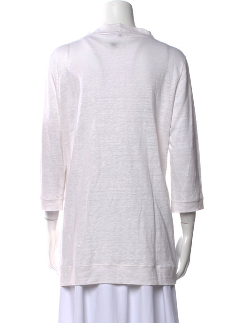Amina Rubinacci Linen V-Neck Sweater