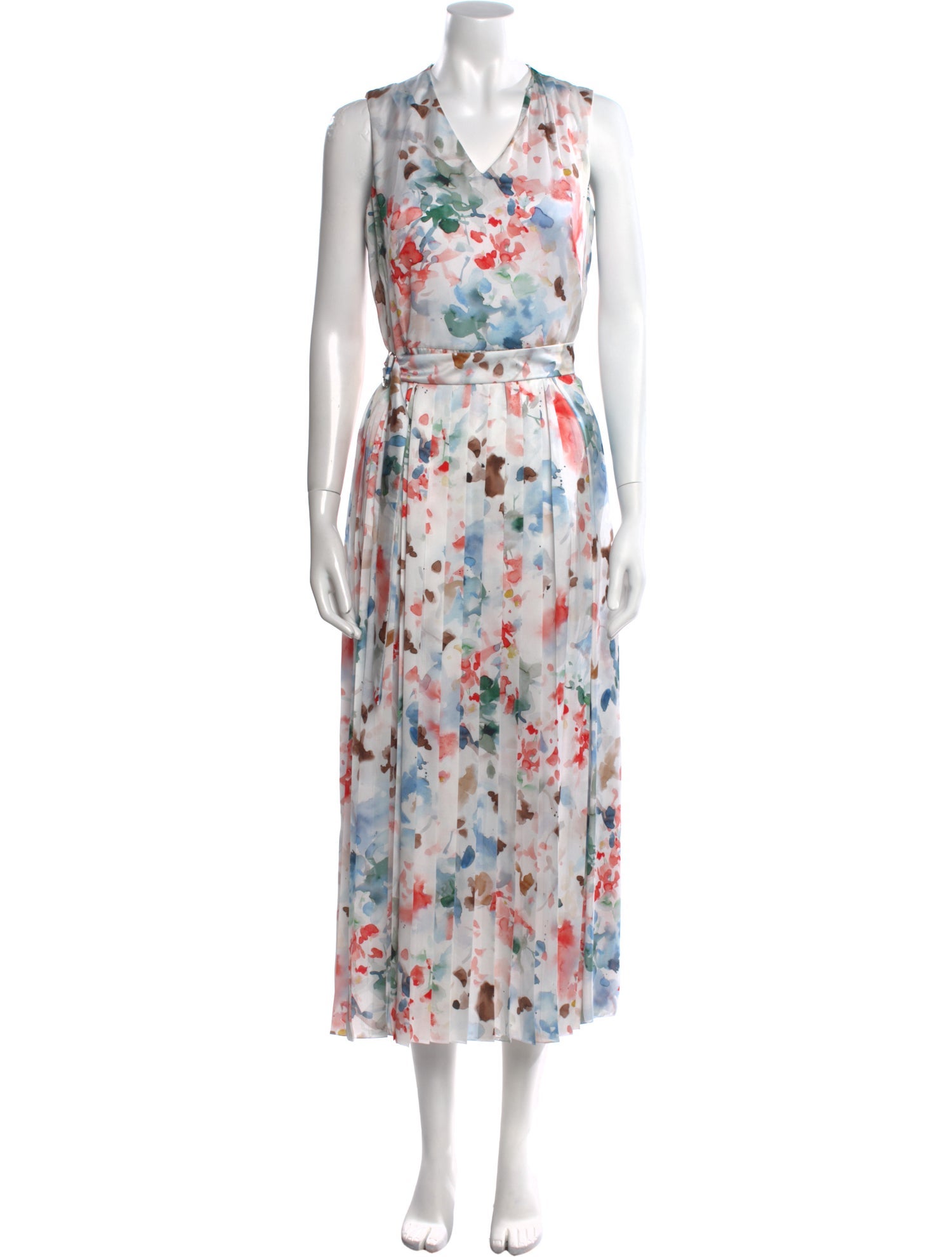 Amina Rubinacci Floral Print Long Dress