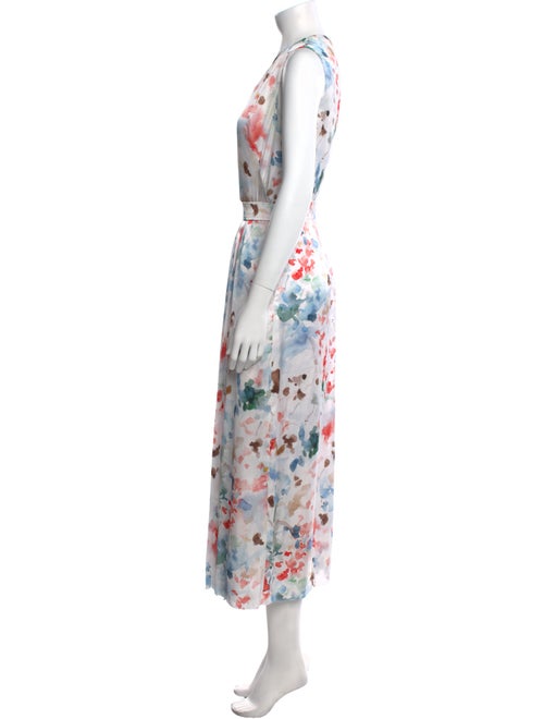 Amina Rubinacci Floral Print Long Dress
