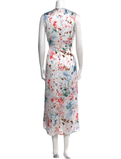 Amina Rubinacci Floral Print Long Dress