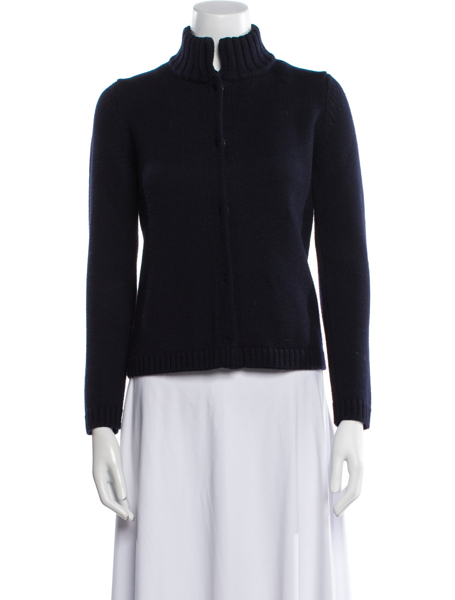 Amina Rubinacci Wool Mock Neck Sweater