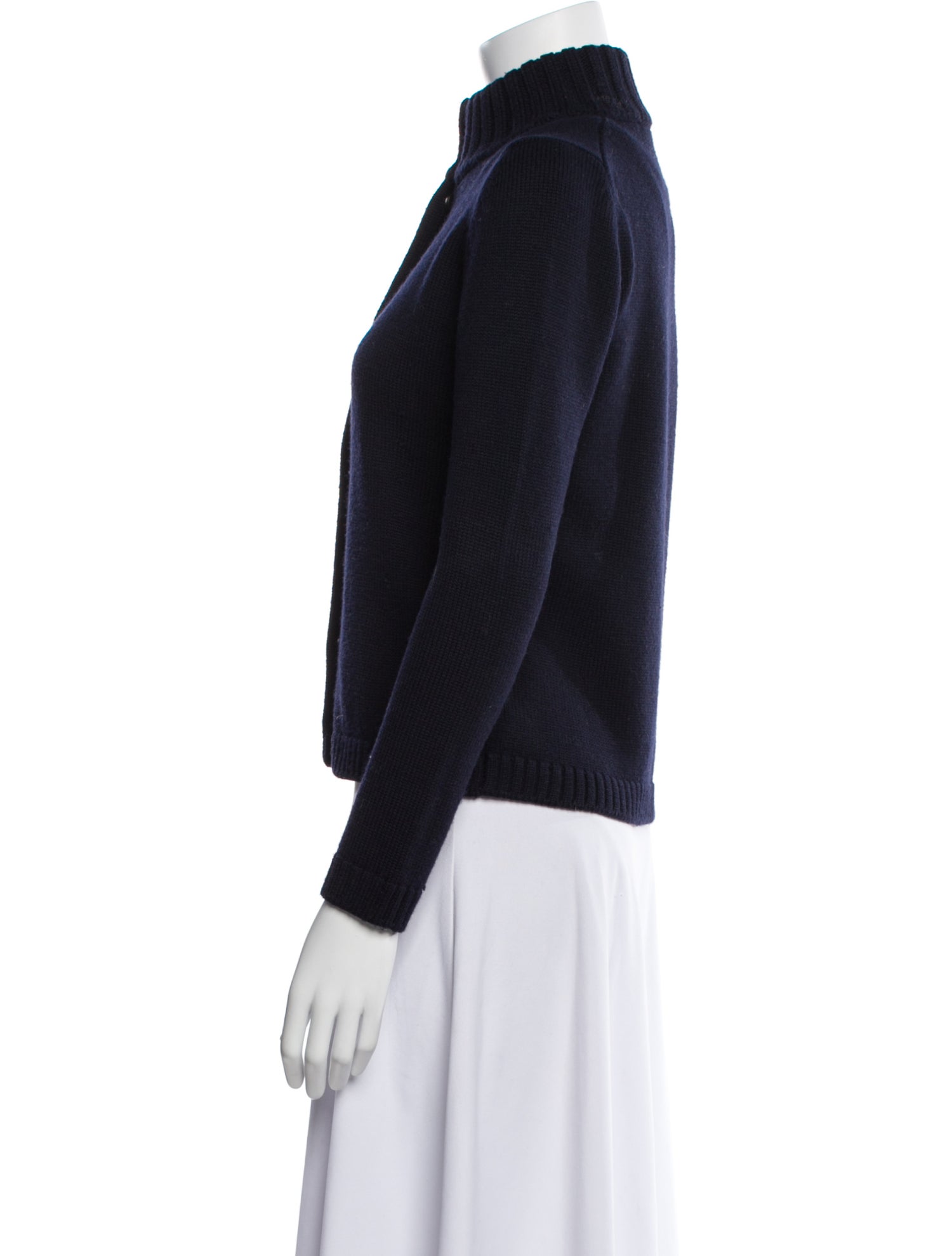 Amina Rubinacci Wool Mock Neck Sweater