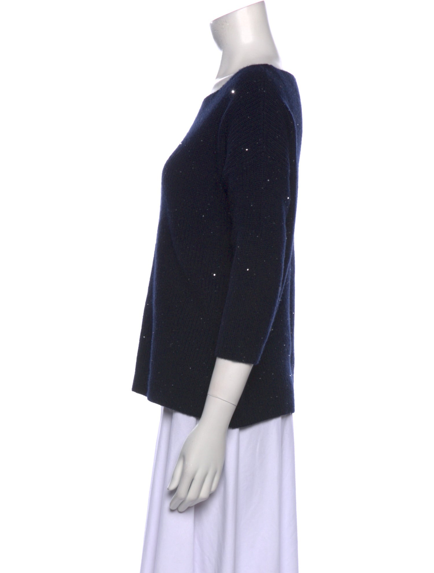 Amina Rubinacci Wool Bateau Neckline Sweater