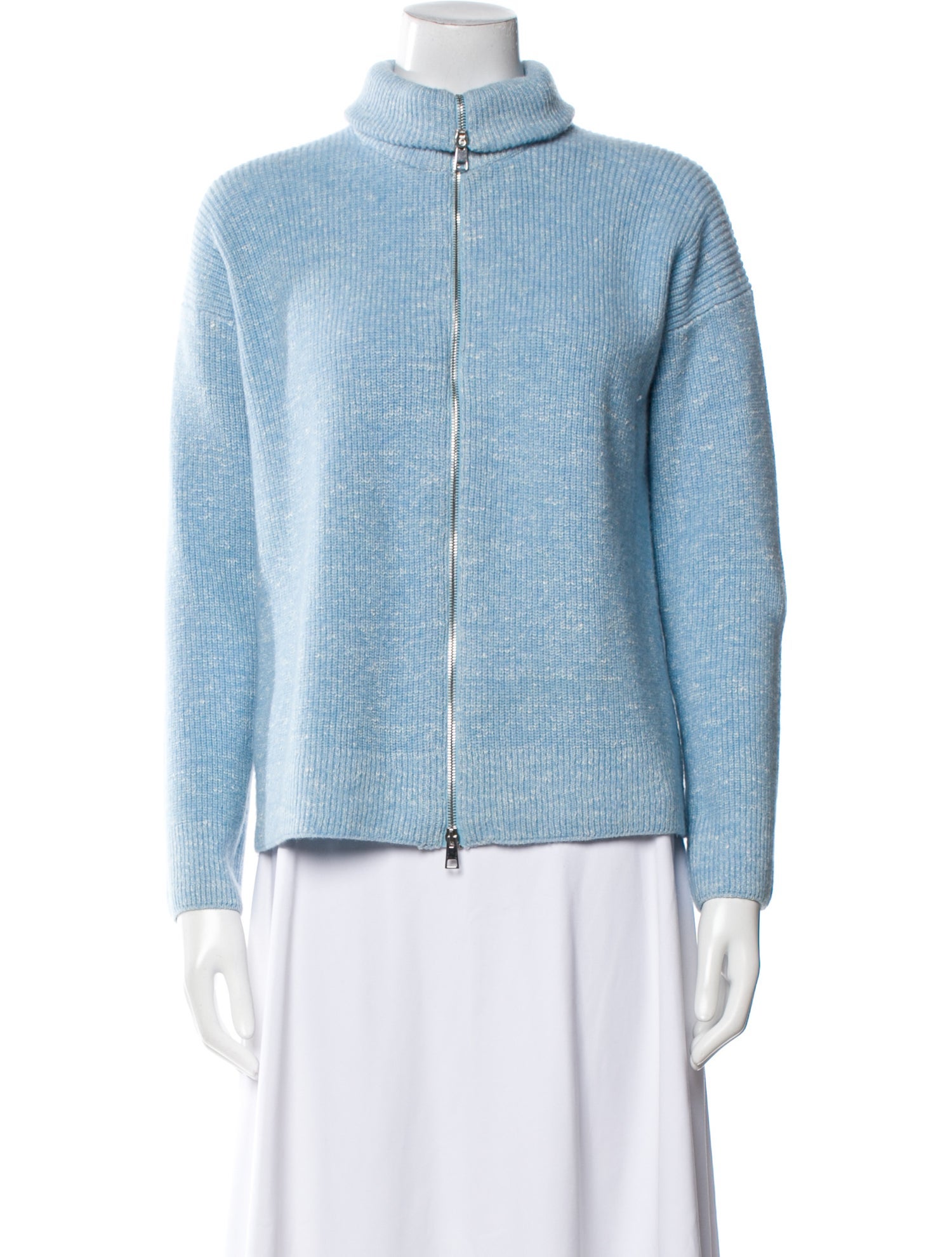 Amina Rubinacci Wool Mock Neck Sweater