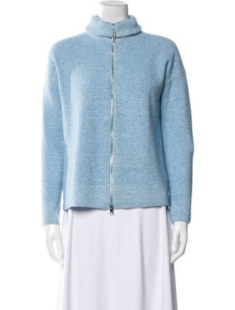 Amina Rubinacci Wool Mock Neck Sweater