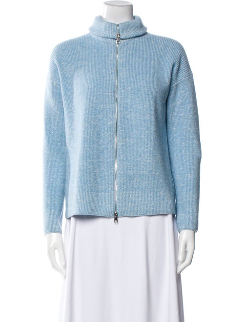 Amina Rubinacci Wool Mock Neck Sweater