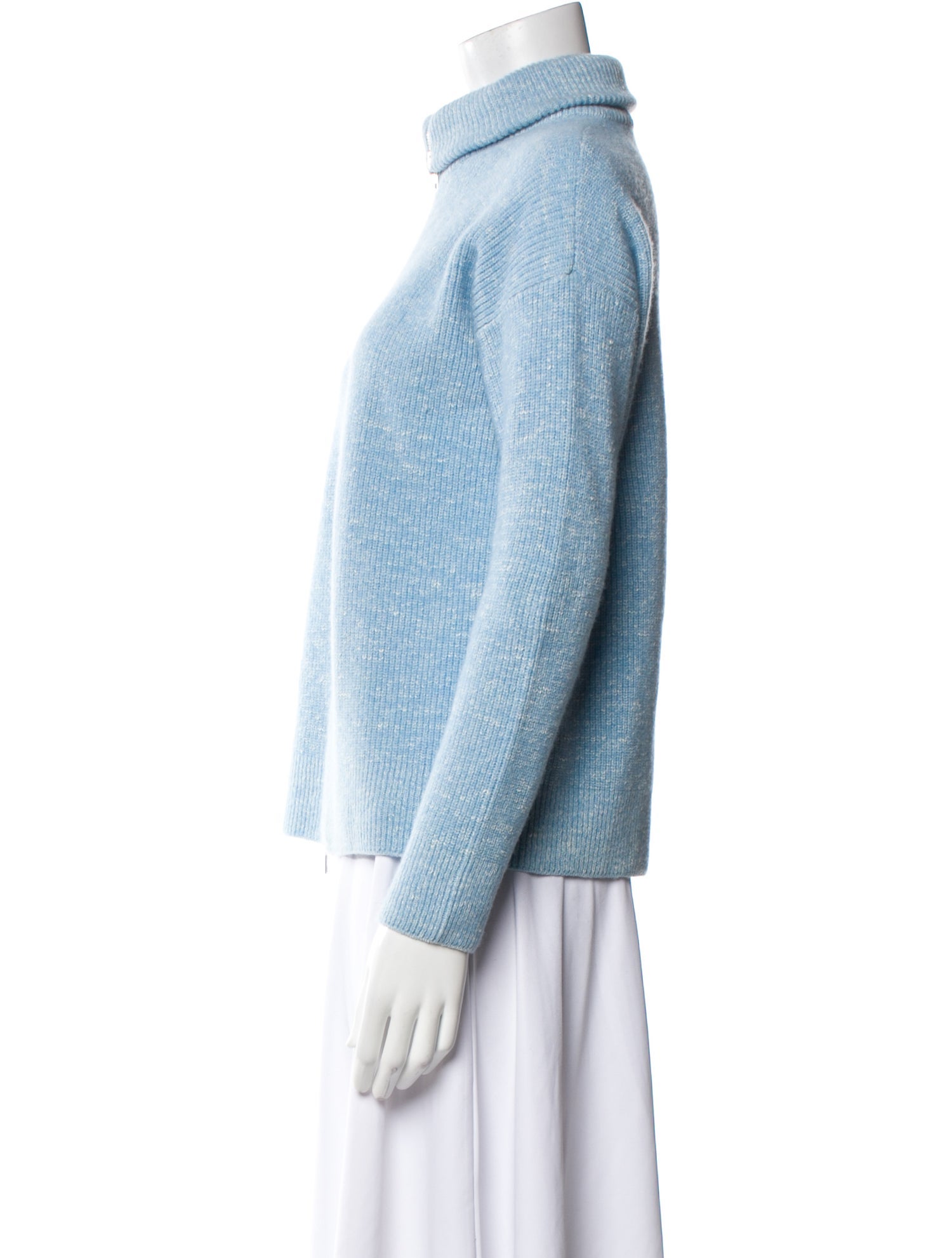 Amina Rubinacci Wool Mock Neck Sweater