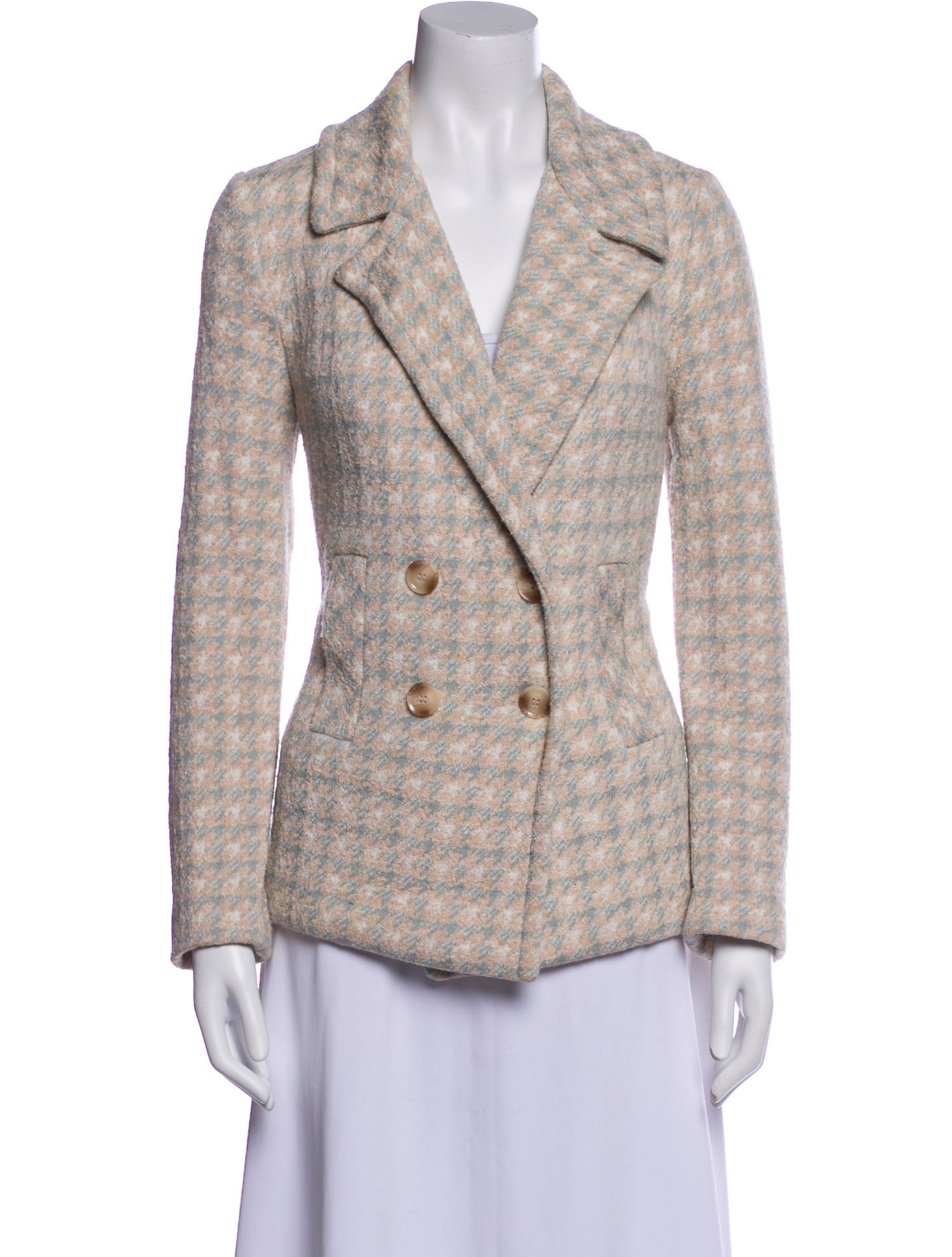 Amina Rubinacci Plaid Print Blazer