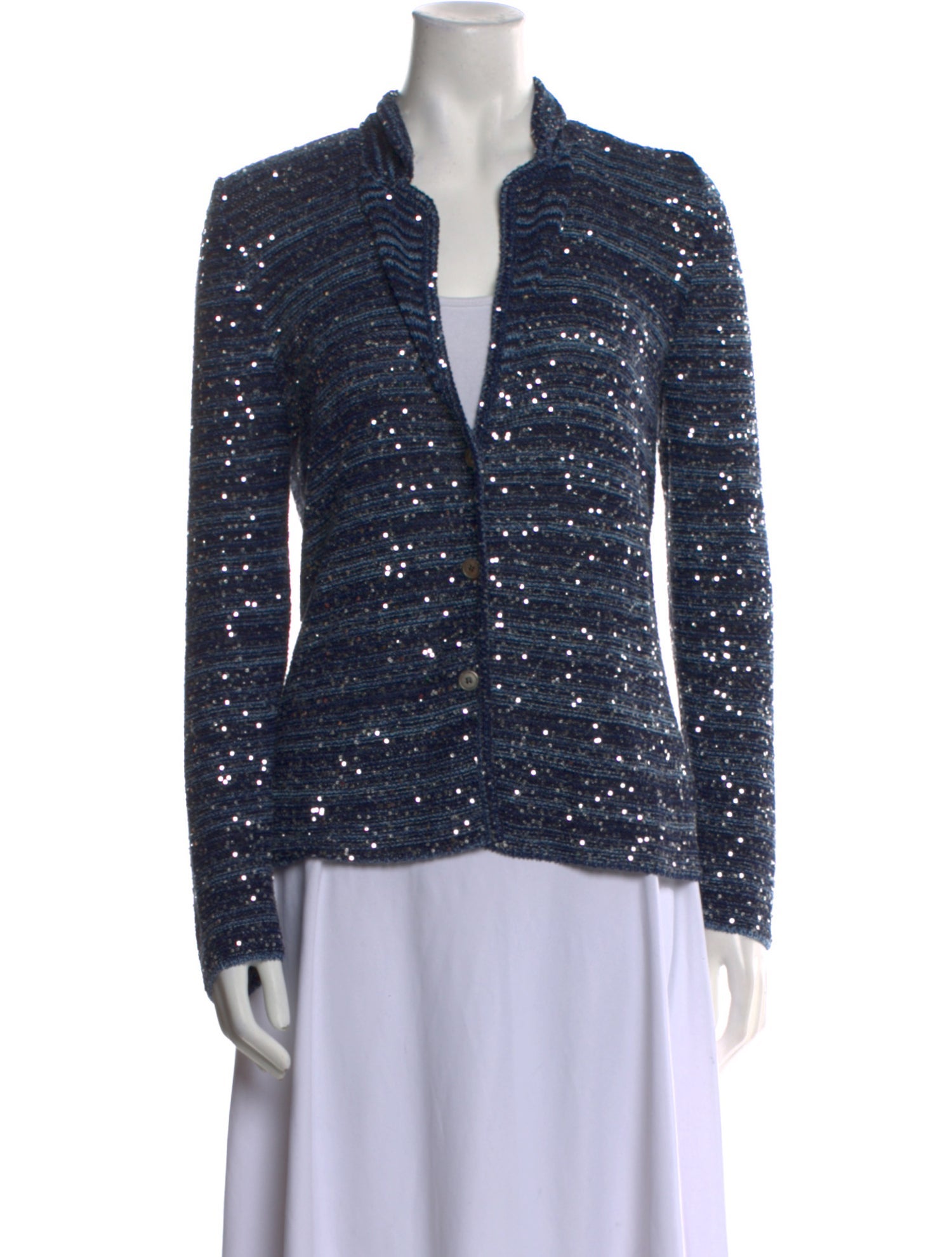 Amina Rubinacci Silk V-Neck Sweater