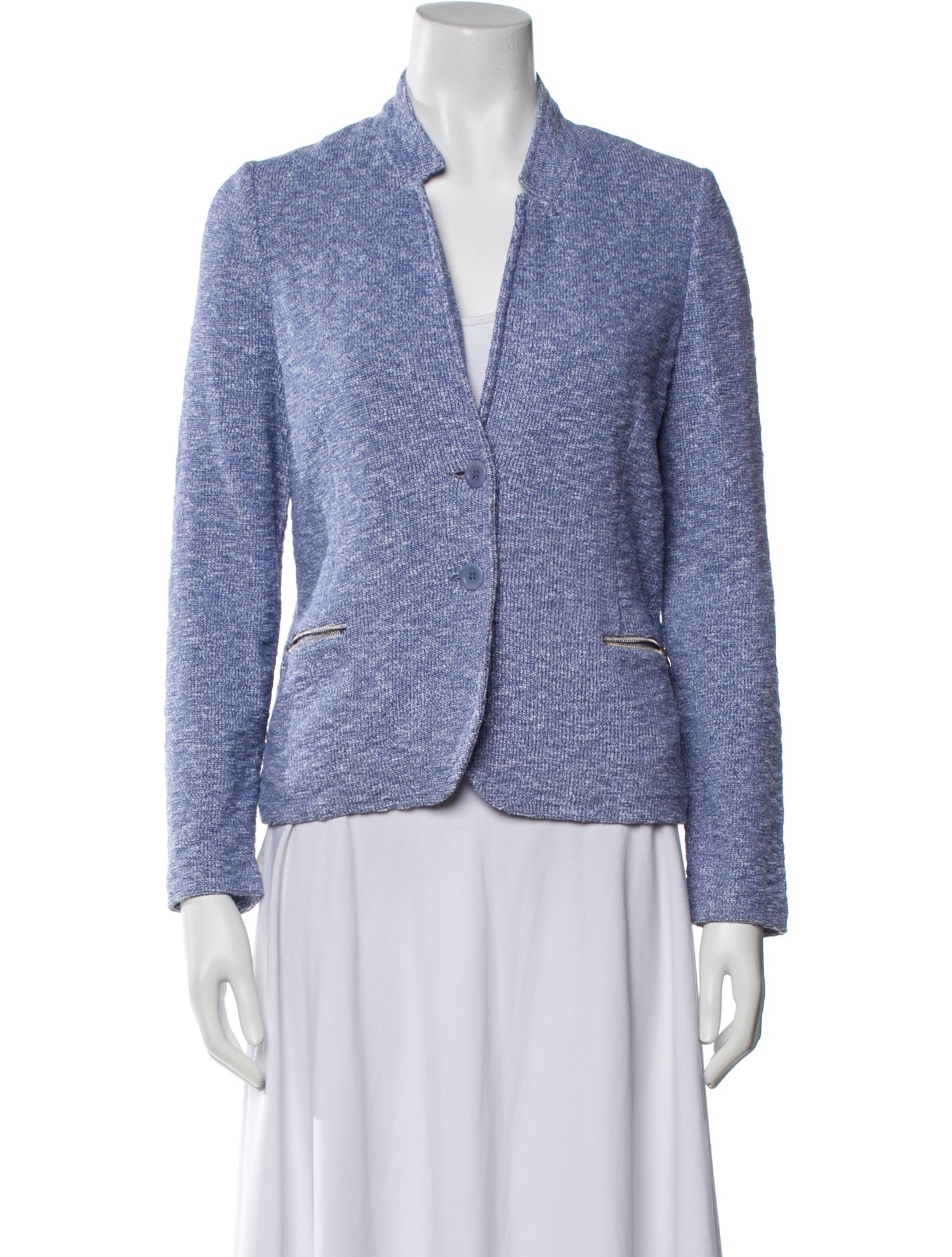 Amina Rubinacci Tweed Pattern Blazer
