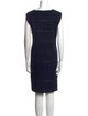 Amina Rubinacci Wool Knee-Length Dress