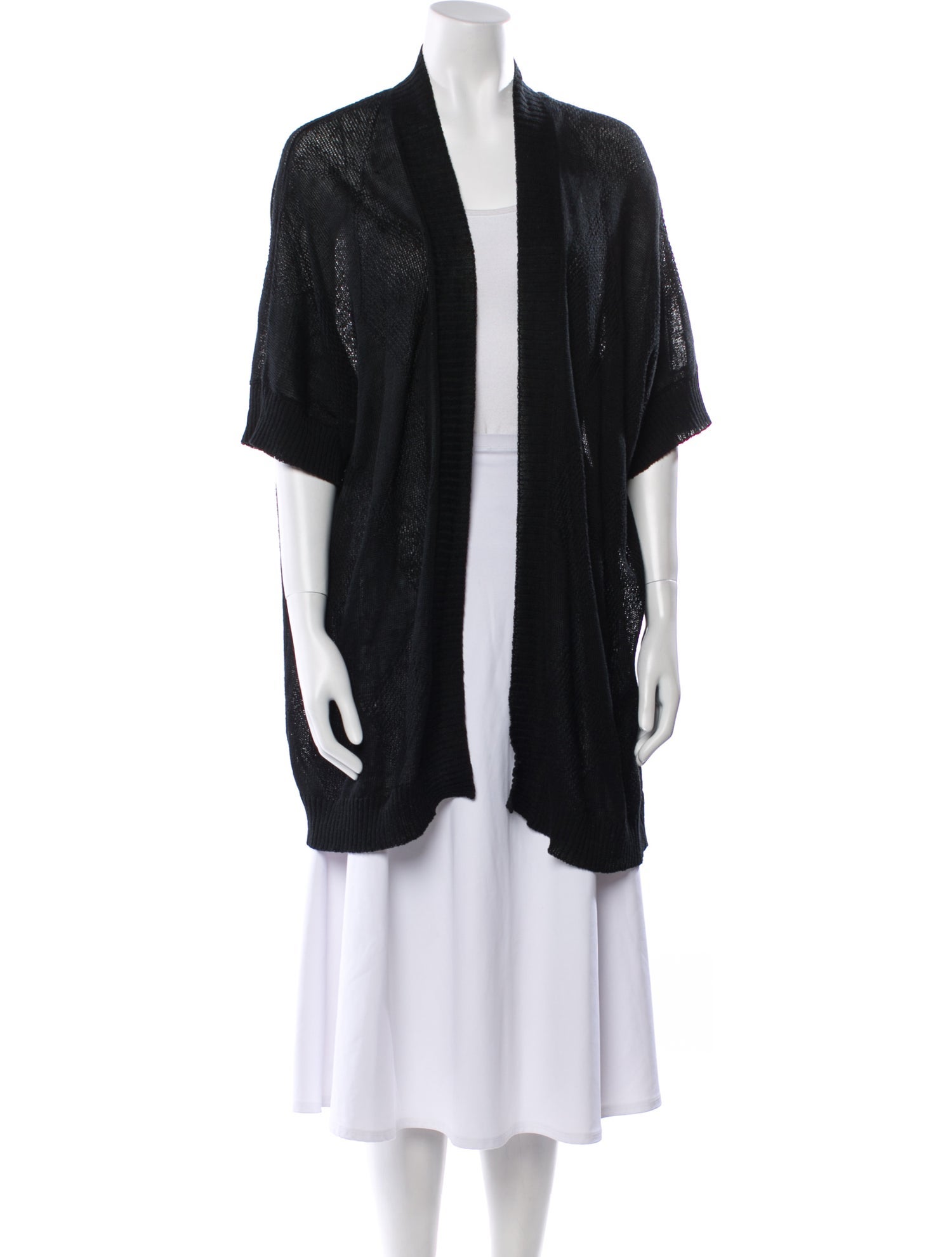 Amina Rubinacci Linen Open Front Sweater