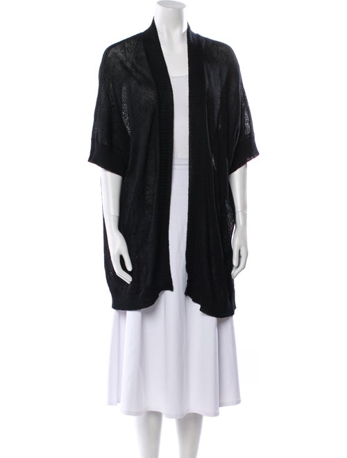 Amina Rubinacci Linen Open Front Sweater