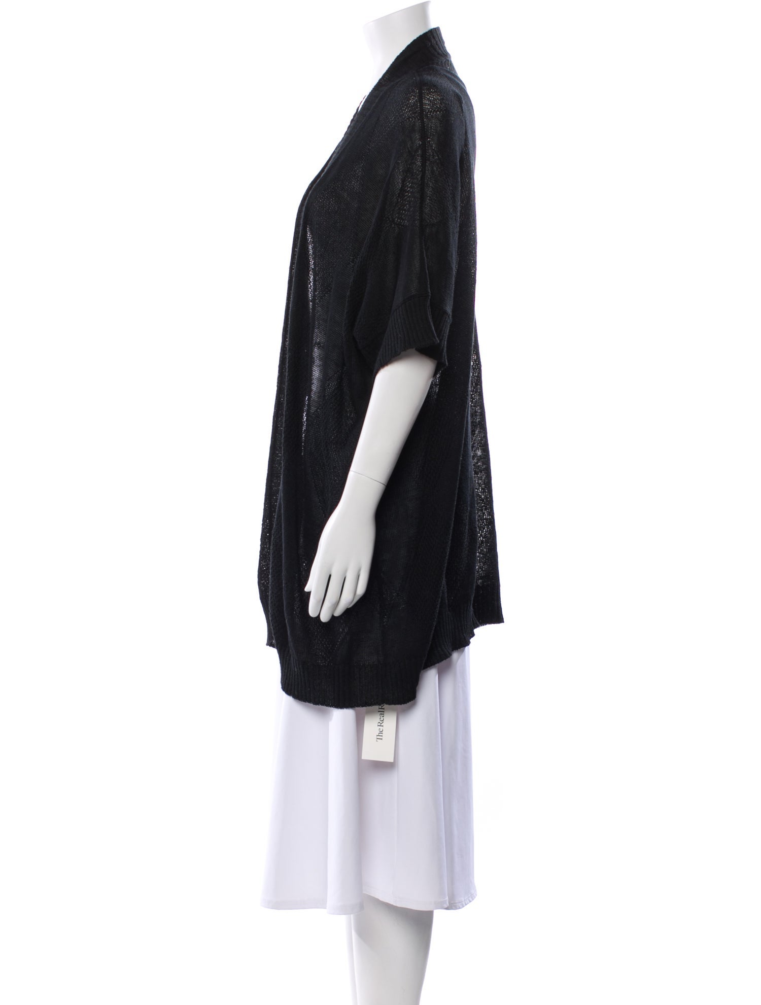 Amina Rubinacci Linen Open Front Sweater