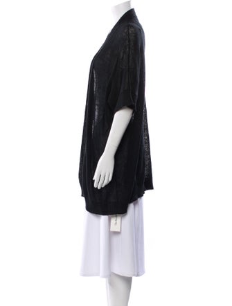 Amina Rubinacci Linen Open Front Sweater