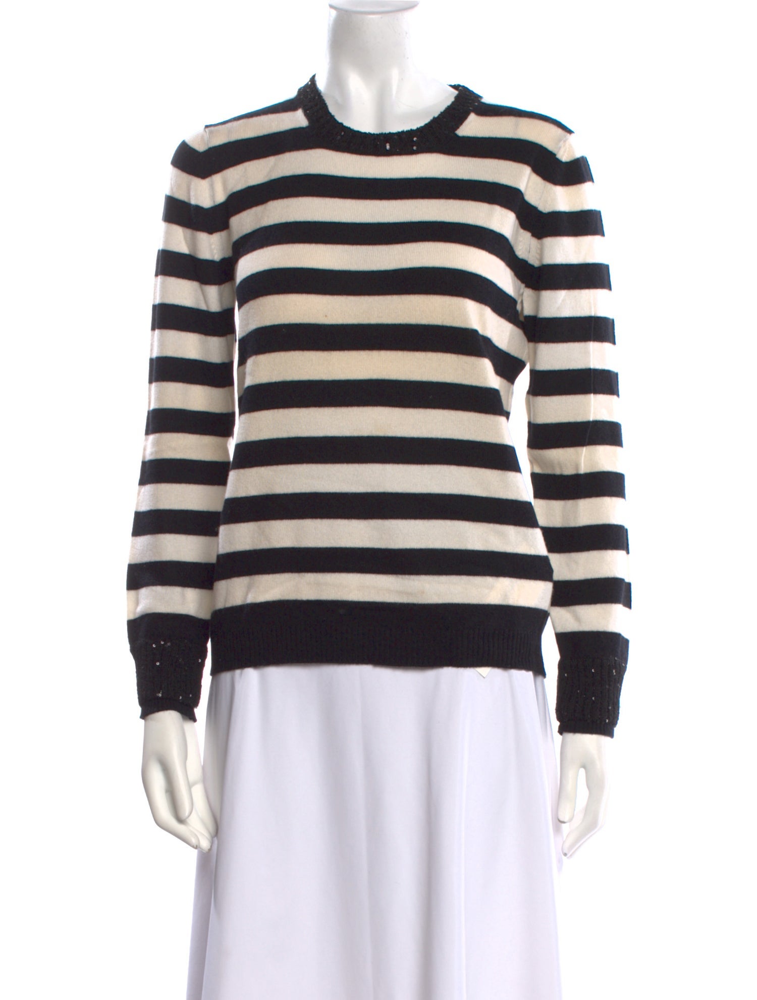 Amina Rubinacci Cashmere Striped Sweater