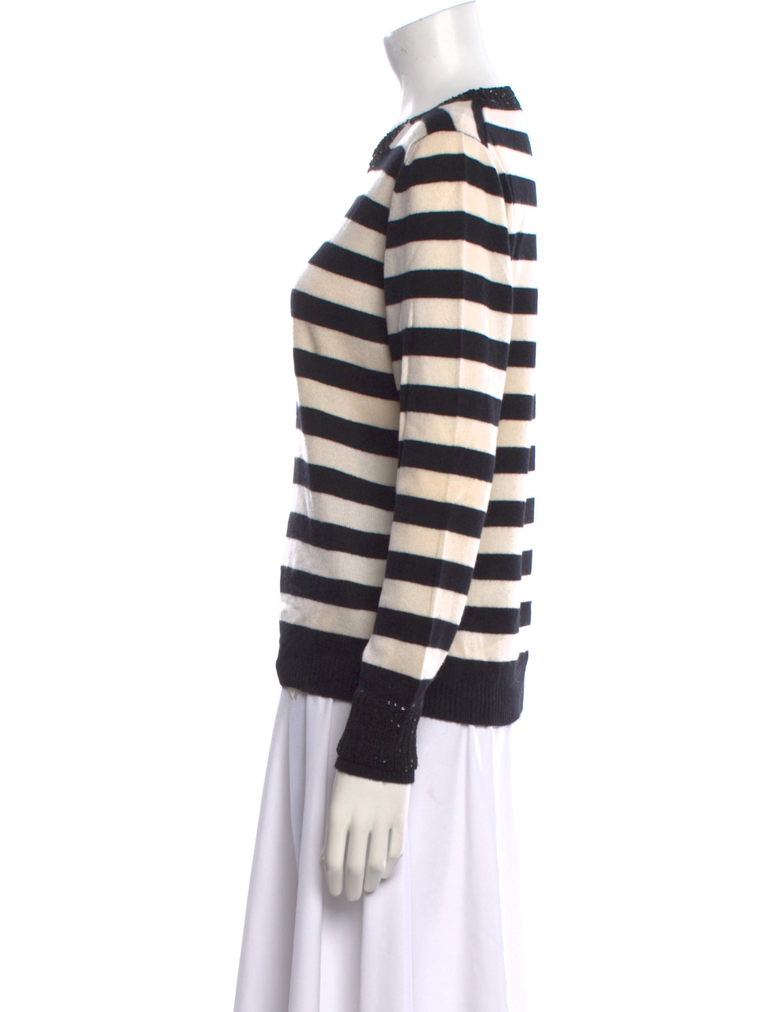 Amina Rubinacci Cashmere Striped Sweater
