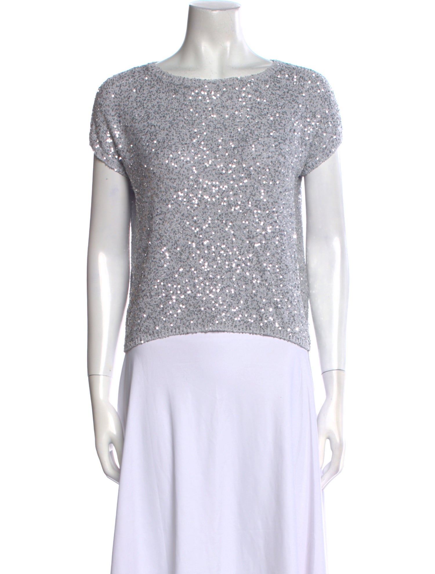 Amina Rubinacci Silk Scoop Neck Sweater