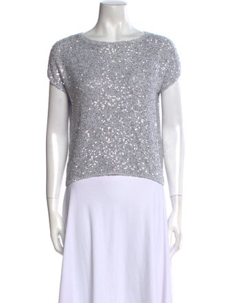 Amina Rubinacci Silk Scoop Neck Sweater