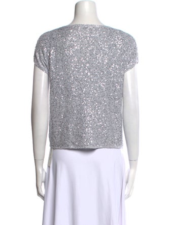 Amina Rubinacci Silk Scoop Neck Sweater