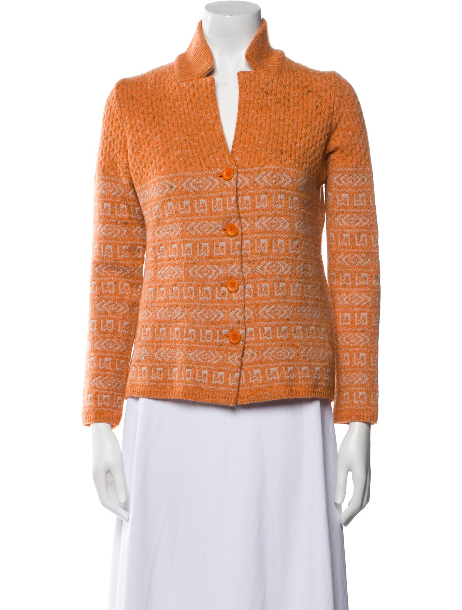 Amina Rubinacci Wool Printed Sweater