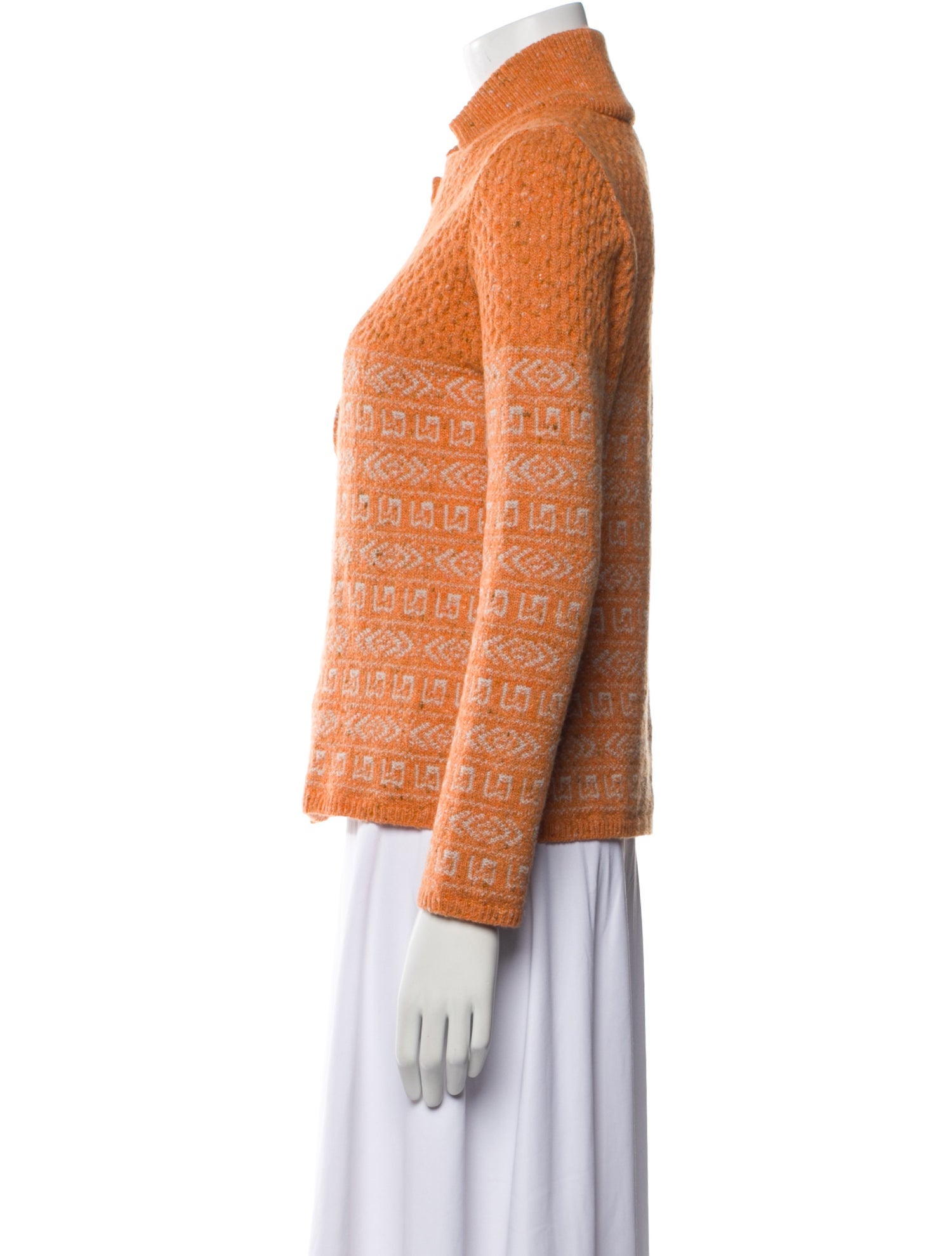 Amina Rubinacci Wool Printed Sweater