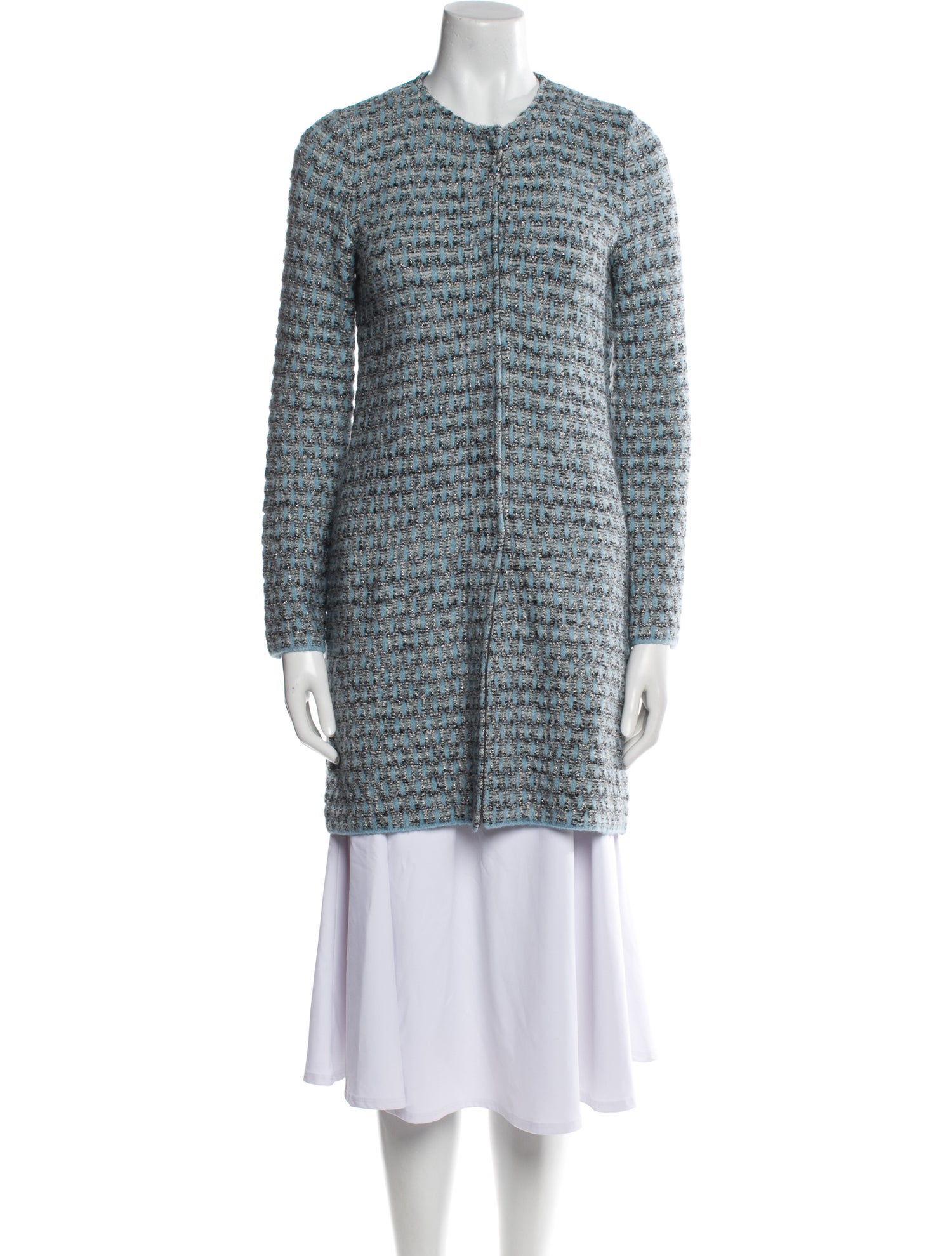 Amina Rubinacci Tweed Pattern Evening Jacket