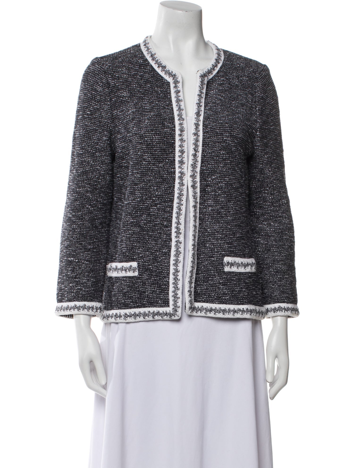 Amina Rubinacci Tweed Pattern Evening Jacket