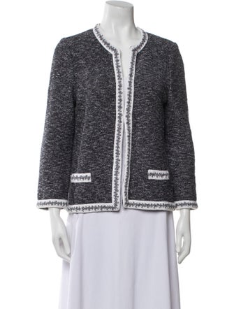 Amina Rubinacci Tweed Pattern Evening Jacket