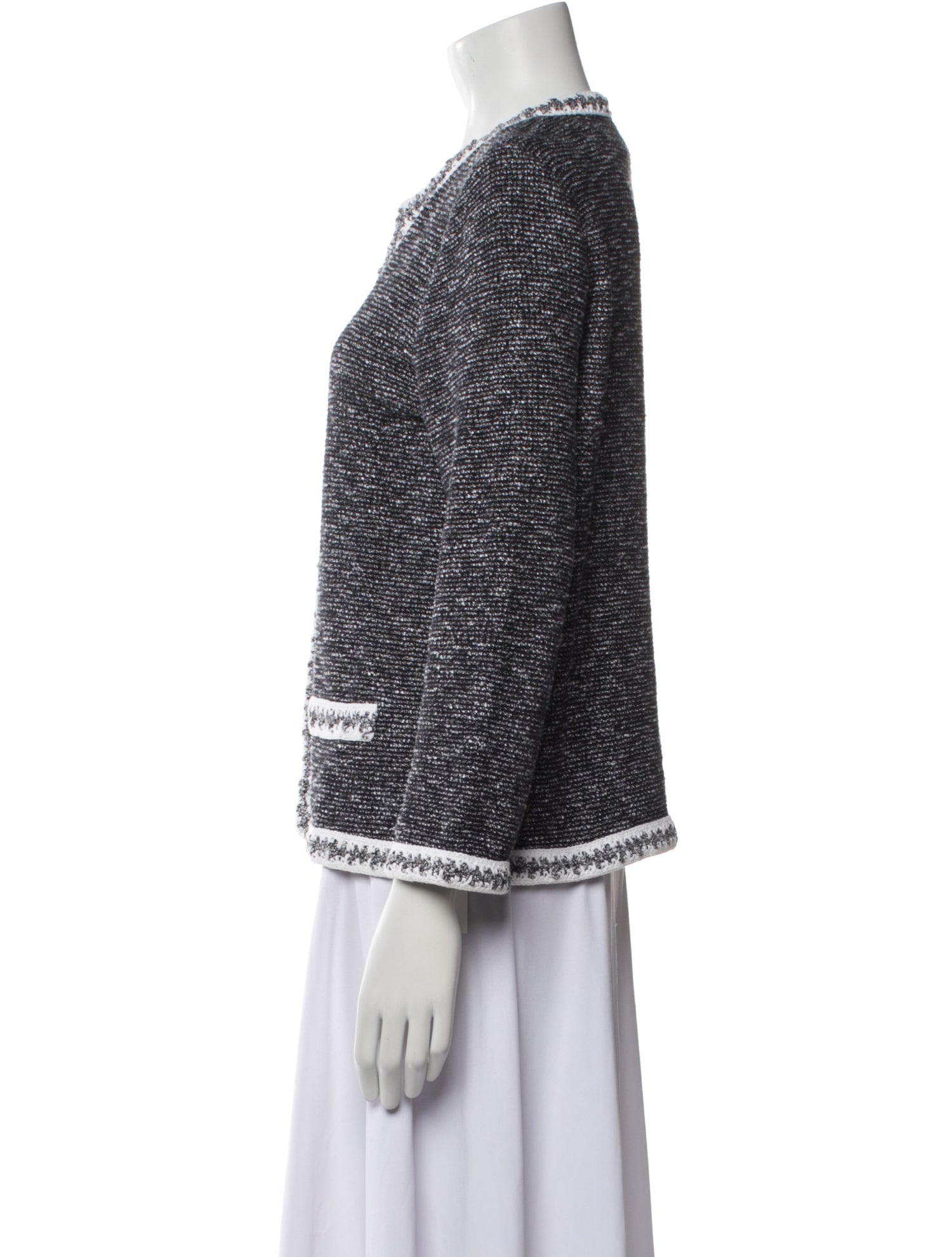 Amina Rubinacci Tweed Pattern Evening Jacket