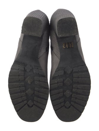 Amina Rubinacci Suede Colorblock Pattern Boots