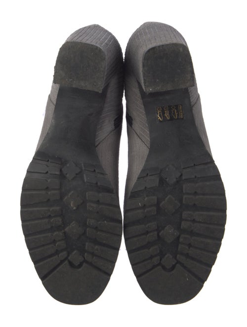 Amina Rubinacci Suede Colorblock Pattern Boots